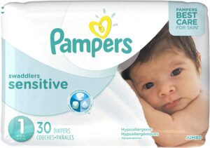 Pampers - Sensitive Newborn Diapers