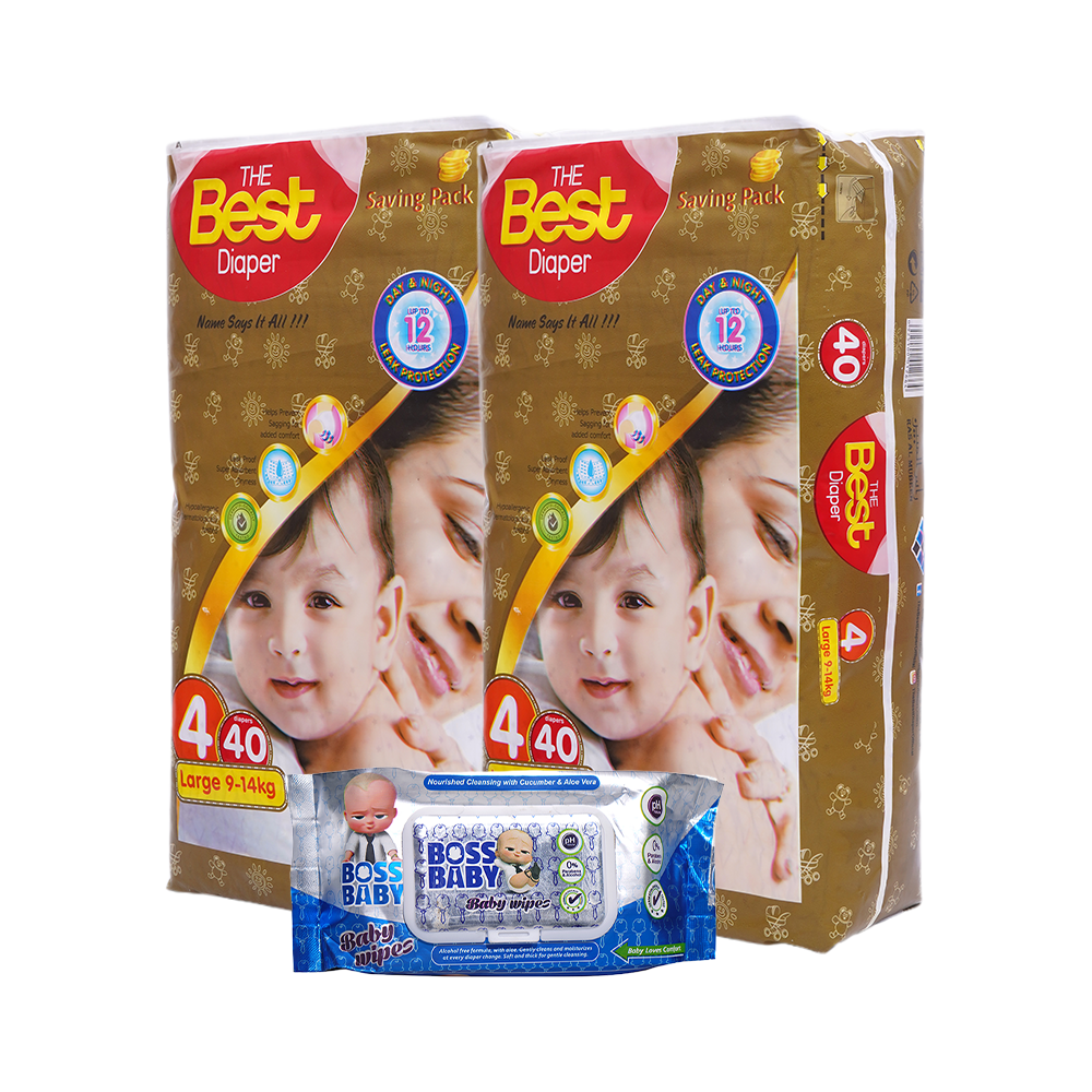 Buy 2 Economy Pack Get 1 Boss Baby Wipes Free